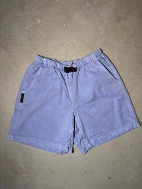 Vintage Gramicci Women's Made in USA G-Shorts in Faded Pastel Blue